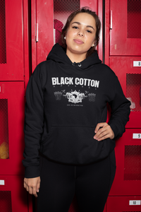 Black Cotton " Since 98" Hoodie - BLACK