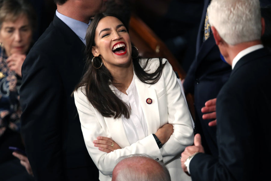 Alexandria Ocasio-Cortez is wearing happy colors to cheer herself up: 'Times have been intense lately'