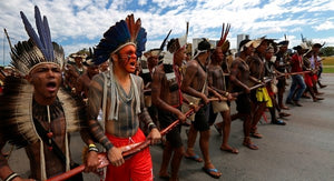 Indigenous people march on Brazil Congress over land rights