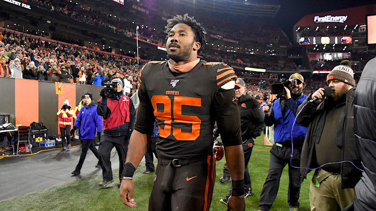 NFL suspends Myles Garrett indefinitely for swinging helmet onto quarterback's head