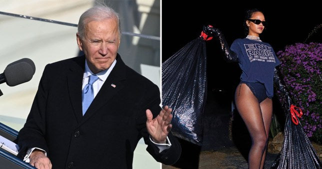 Rihanna Turns A Simple Household Chore Into A Pro-Biden Political Statement