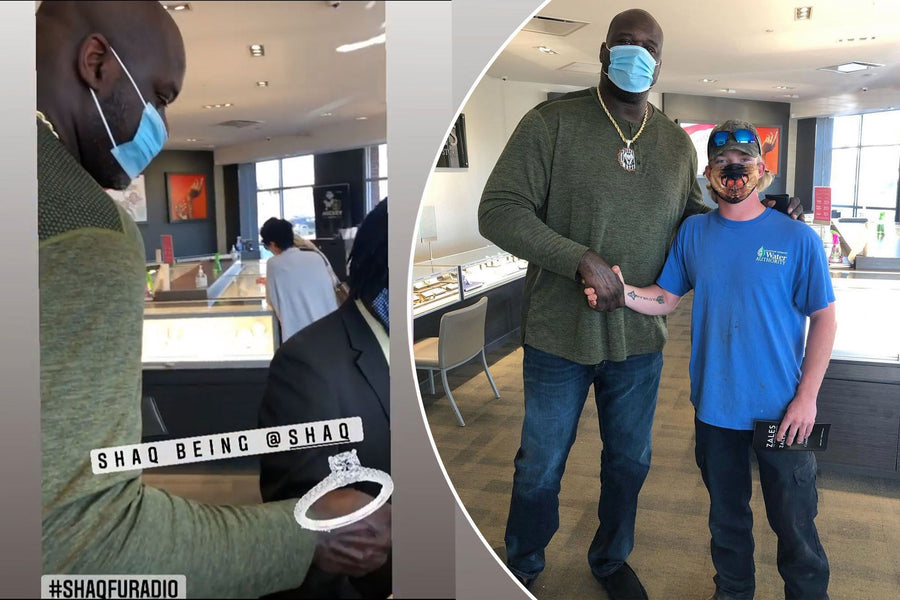 Shaq pays for stranger’s engagement ring in Atlanta jewelry store