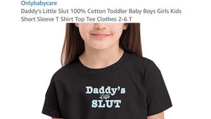 ‘Daddy’s Little Slut’ kid’s shirt pulled from Amazon amid backlash