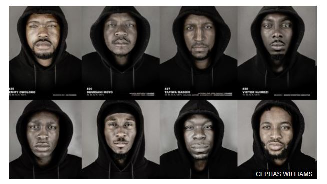 Why 56 black men are posing in hoodies