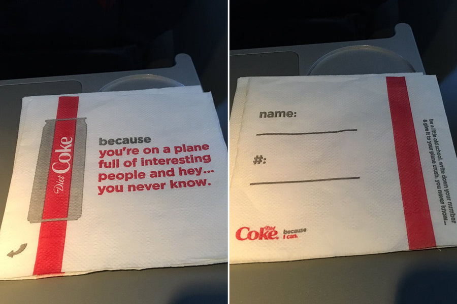 Delta and Coke Apologize for Napkins Encouraging Passengers to Shoot Their Shot With a ‘Plane Crush’