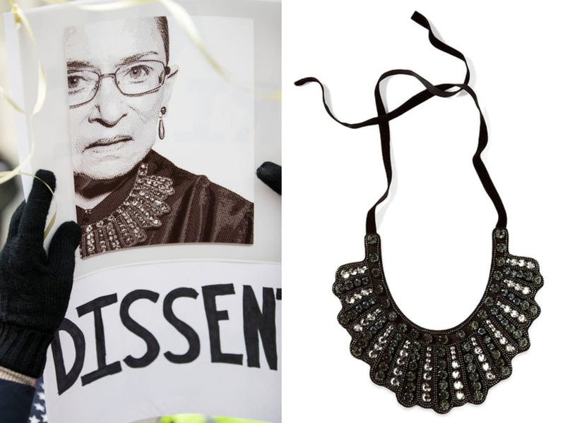 Banana Republic's Ruth Bader Ginsburg Dissent Collar Necklace Sells Out
