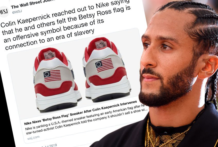 Nike rakes in $3 billion after Colin Kaepernick calls foul on  Bet Ross American Flag Shoe