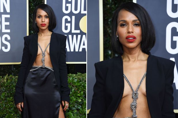 Kerry Washington's outfit at the Golden Globe Awards leaves fans speechless: 'There are no words'