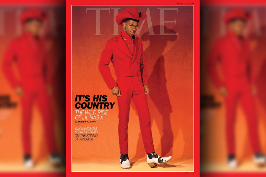 Lil Nas X is red hot on his first TIME cover