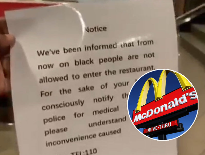McDonald’s Apologizes For China Restaurant’s Sign Banning Black People