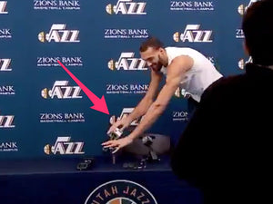 NBA player Rudy Gobert who Tested Positive for Coronavirus Touched Every Mic During Press Conference