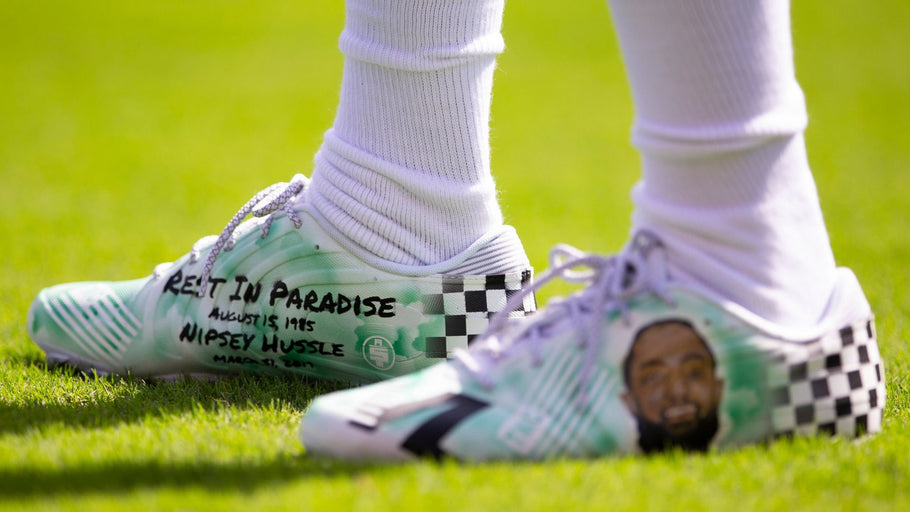 DeSean Jackson honors Nipsey Hussle with custom cleats during his strong Philadelphia homecoming