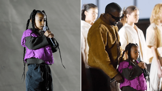 North West Makes Her Rap Debut at Yeezy Season 8