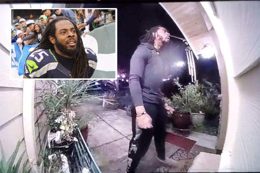 Video shows Richard Sherman trying to force way into in-laws’ house