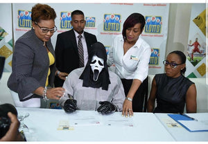Jamaica: Super Lotto winner collects millions dressed as Grim Reaper