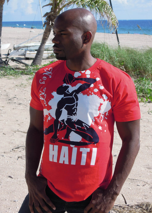 Black Cotton (Haiti) Neg Maron Tee