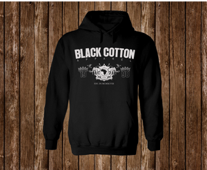 Black Cotton " Since 98" Hoodie - BLACK