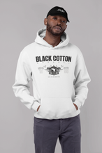 Black Cotton "Since 98" Hoodie - WHITE