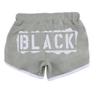 Black Cotton *Black* Shorts (GRAY)